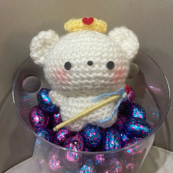 Crochet Bear Queen of Hearts - Picture 2 of 6